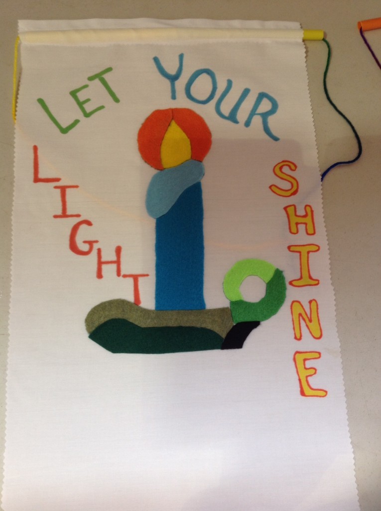 Each candidate receives a handmade banner
